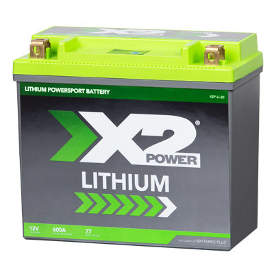 Lithium Iron Phosphate X2P20 Powersport Battery - left