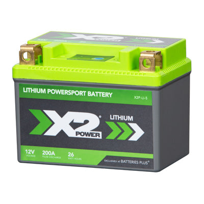 Lithium Iron Phosphate X2P5 Powersport Battery - left