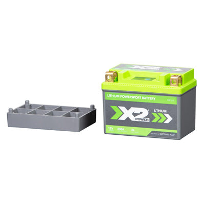 Lithium Iron Phosphate X2P5 Powersport Battery - left spacers