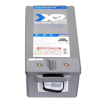 12V 50Ah Lithium Deep Cycle Battery - front