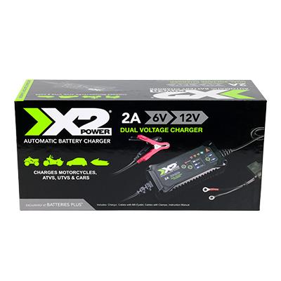 X2Power Automatic Battery Charger - 2-Amp