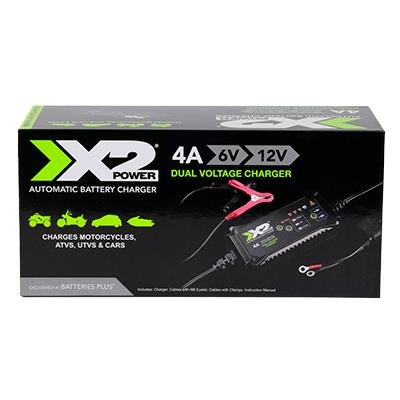 X2Power Automatic Battery Charger - 4-Amp
