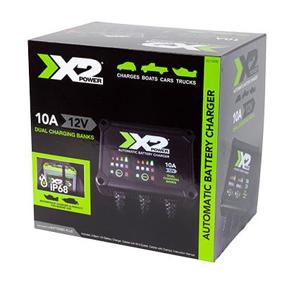 X2Power Marine Battery Charger - Dual Bank