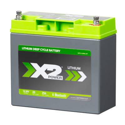12V 20Ah Lithium Deep Cycle Battery with Bluetooth - left