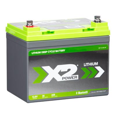 12V 35Ah Lithium Deep Cycle Battery with Bluetooth - right