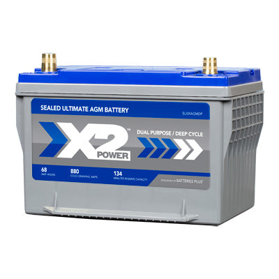 Group 34 880CCA Premium AGM Car and Truck Battery - left