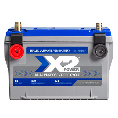 Group 34/78 880CCA Premium AGM Car and Truck Battery - front