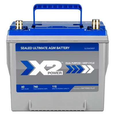 Group 35 740CCA Premium AGM Car and Truck Battery - front