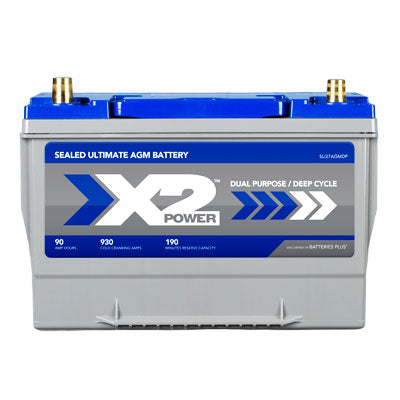 Group 27 930CCA Premium AGM Car and Truck Battery - front