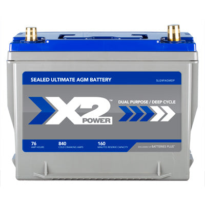 Group 24F 840CCA Premium AGM Car and Truck Battery - front