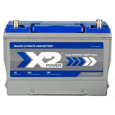 Group 27F 930CCA Premium AGM Car and Truck Battery - front
