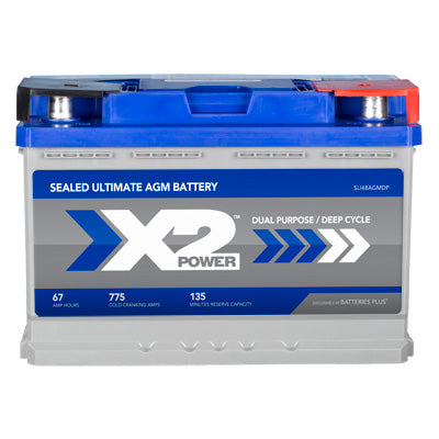 Group 48 775CCA Premium AGM Car and Truck Battery - front