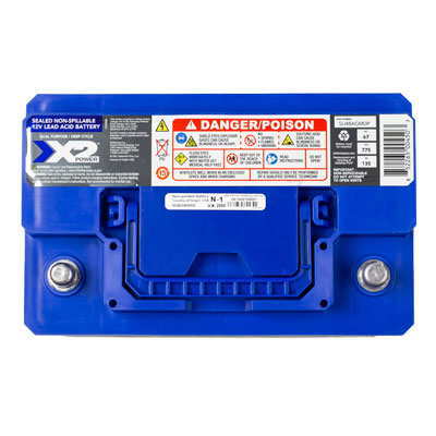 Group 48 775CCA Premium AGM Car and Truck Battery - top